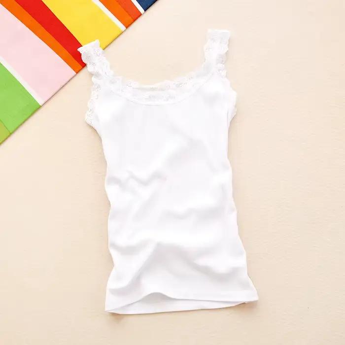 Été femmes sans manches débardeurs moulante tempérament Sexy dentelle Patchwork t-shirt gilet débard