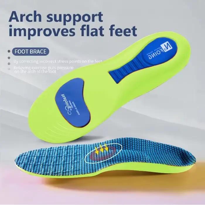 Semelles orthopédiques pour les pieds, semelles sport amortissantes pour chaussures, soutien de la v