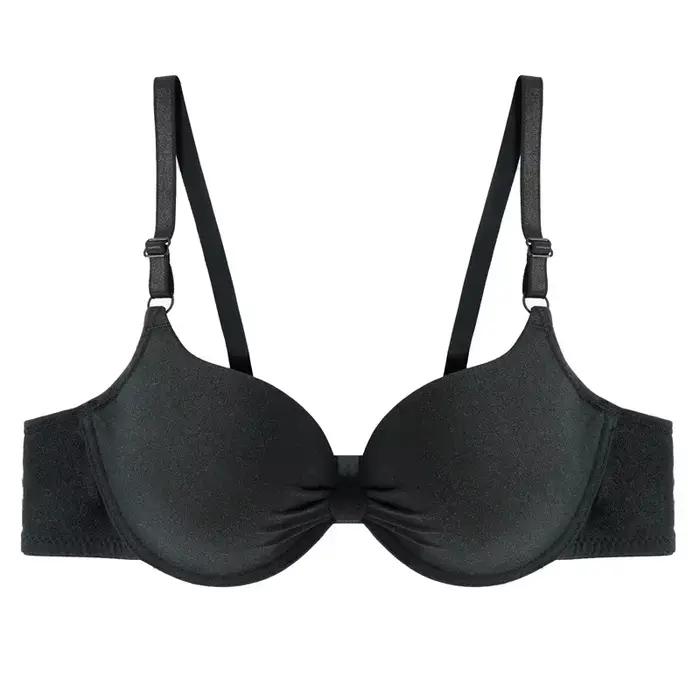 Soutien-gorge froncé en coton pour femmes, soutien-gorge à armatures en V profond, soutiens-gorge pu