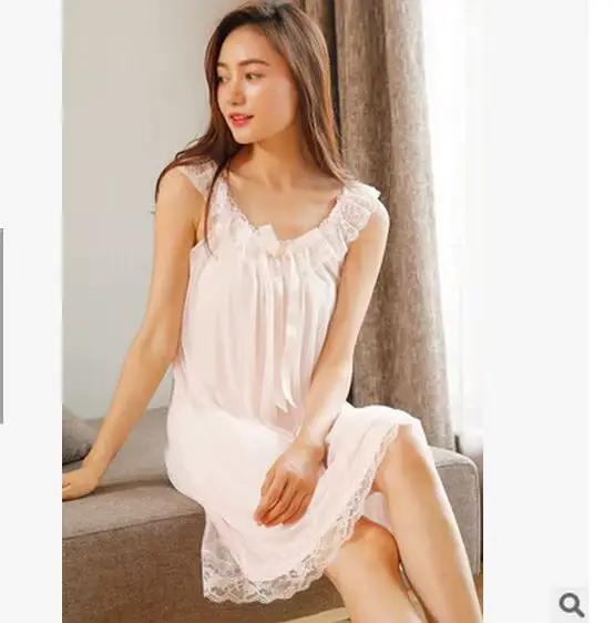 2026 nouvelle chemise de nuit sans manches pour femmes vêtements de nuit sexy robe de nuit en coton 