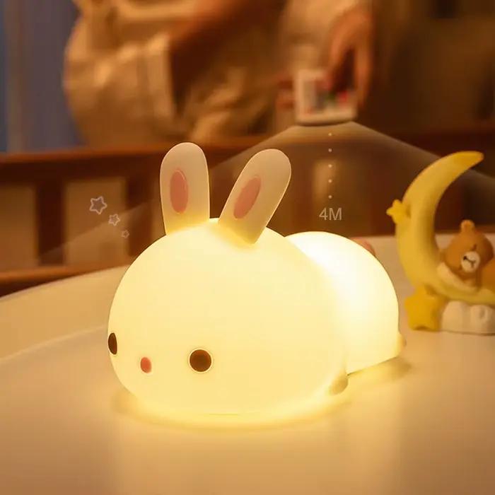 Axolotl veilleuse pour enfants 2 luminosité Silicone pépinière veilleuse Portable USB Rechargeable l
