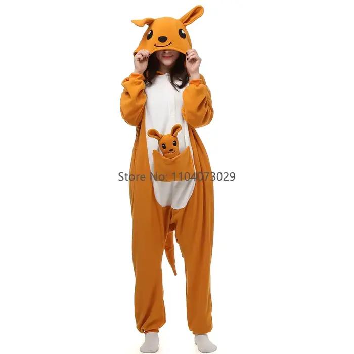Onesieshow Animal Kigurumi Pyjamas Halloween Onesie Adulte Dessin Animé Tigre Kangourou Pyjama Cospl