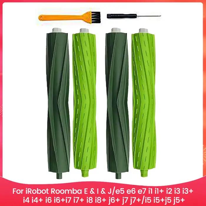 Brosse à rouleau en caoutchouc pour Irobot Roomba série E I J E5 E6 E7 I3 I3 + I4 I4 + I5 I6 I6 + I7