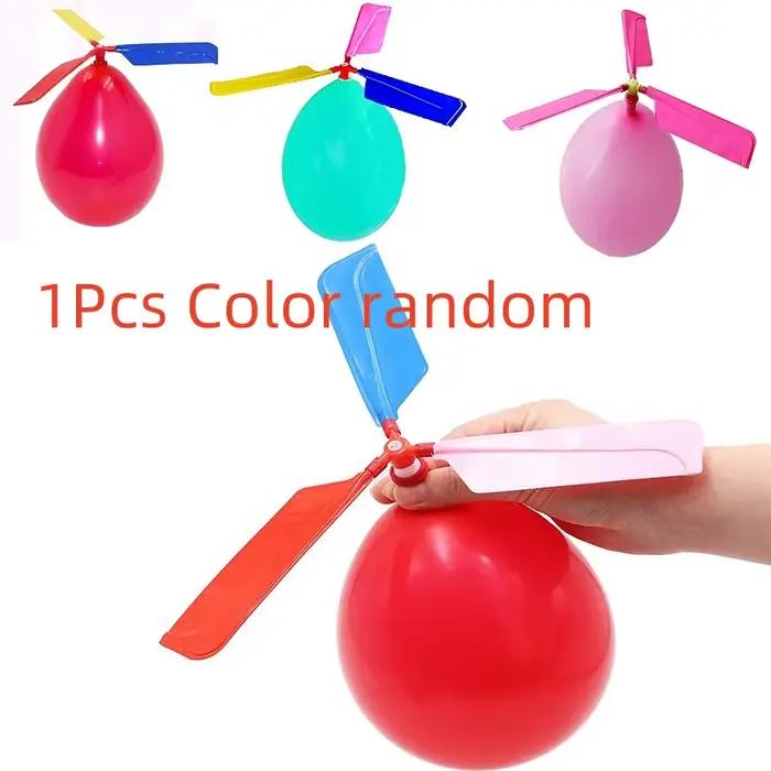 1/10 pièces ballon à Air hélicoptère jouet ballon drôle Ortable hélicoptère extérieur volant enfants