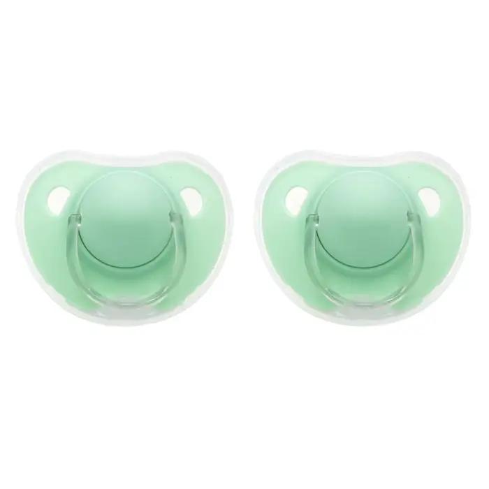 Sucette pour bébé avec couvercle, 2 pièces/paquet, pour usage quotidien et nocturne