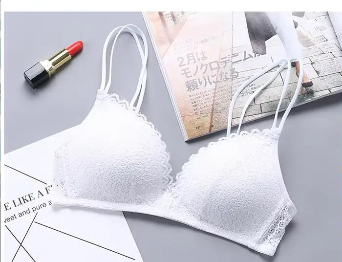 Soutien-gorge en dentelle de Style français pour femmes, haut Sexy, bonnet Triangle, Lingerie douce 