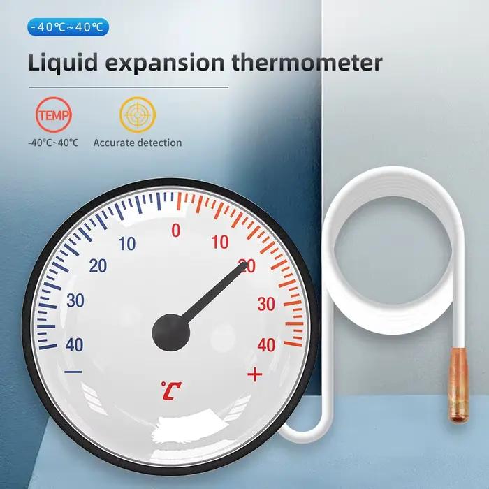 Thermomètre à cadran, jauge de température capillaire - 40 ℃   - 40 ℃   ou 0 ℃   - 120 ℃   Capteur d