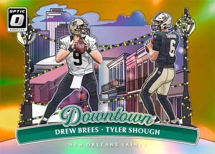 Cartes de collection laser DIY de football américain de la ville, avec Drew Brees, Patrick Mahomes, 