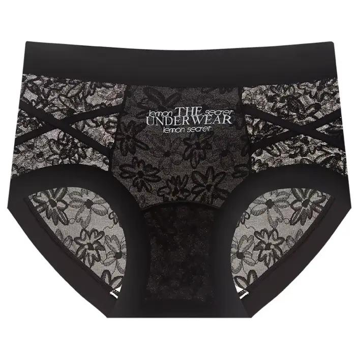 Culottes en dentelle style français, transparentes, patchwork, en satin de soie, maille, taille bass