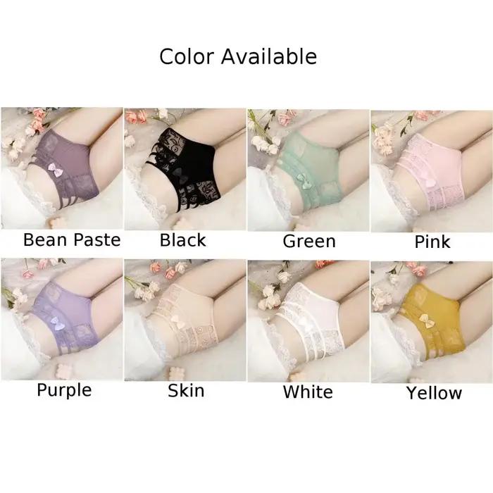 Culotte femme Lingerie Sexy sous-vêtements Ultra-fins respirants dentelle florale confort taille haute caleçons slips élastiques culottes