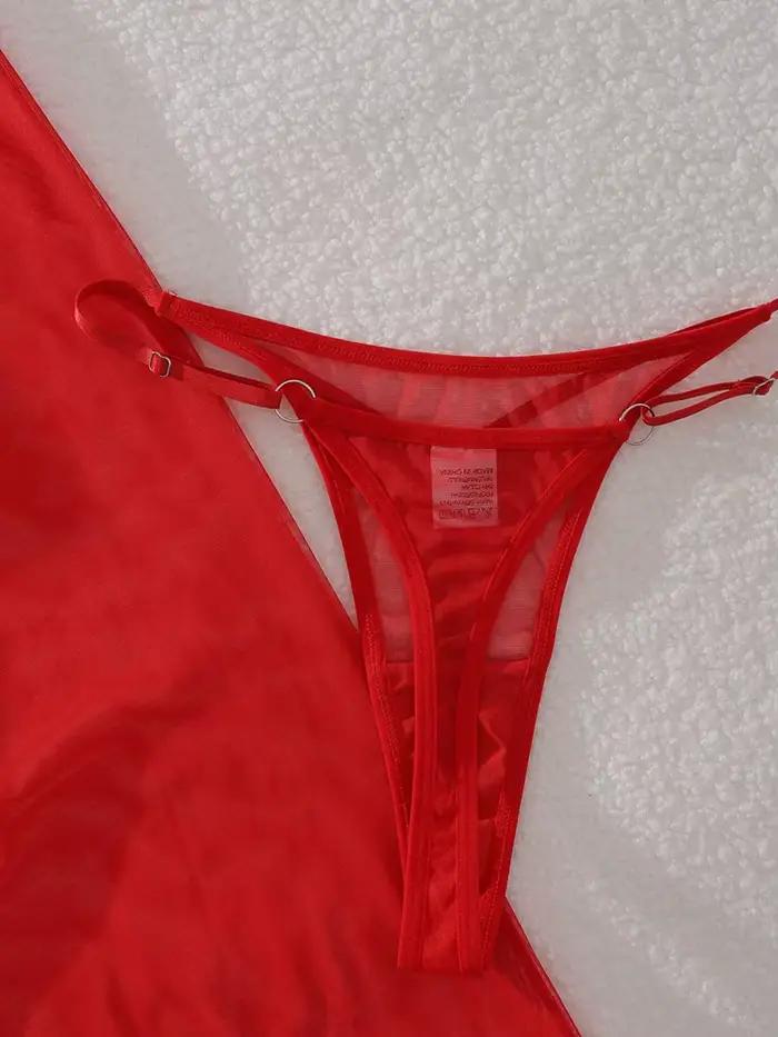 Lingerie anneau en acier soutien-gorge sous-vêtements ensembles exotiques transparents