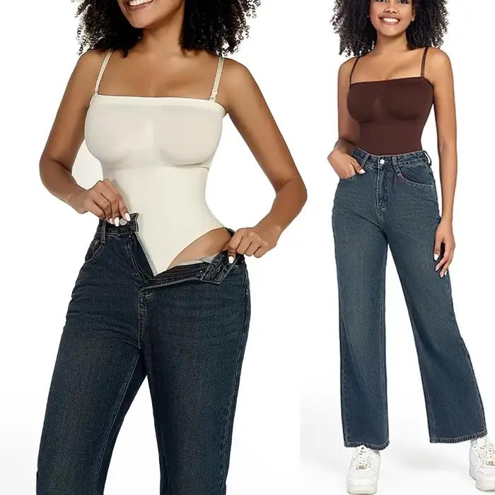 Haut tubulaire Bustier à épaules dénudées