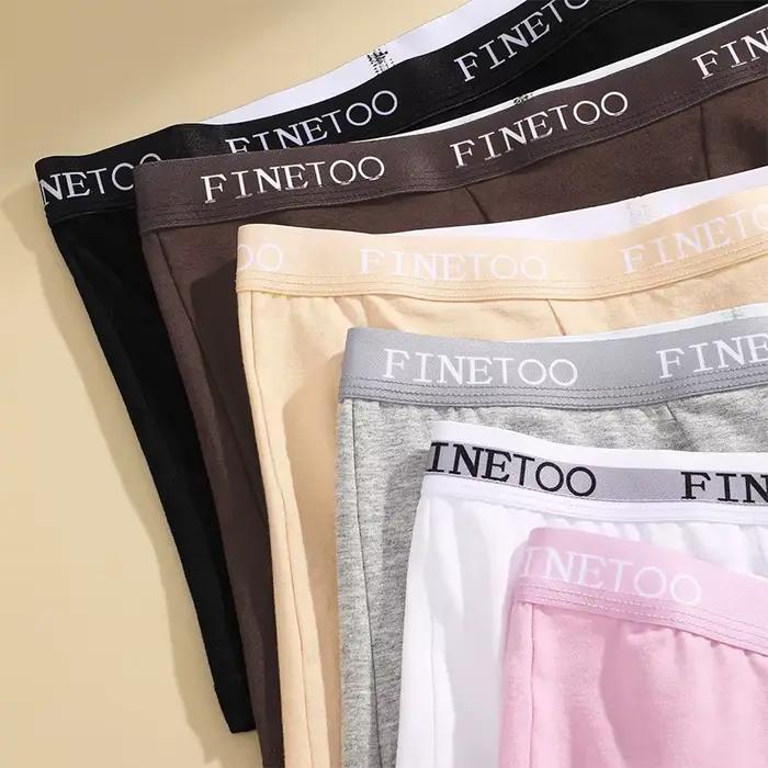 FINETOO sous-vêtements pour femmes pantalons à quatre coins culottes confortables antibactériennes entrejambe culotte