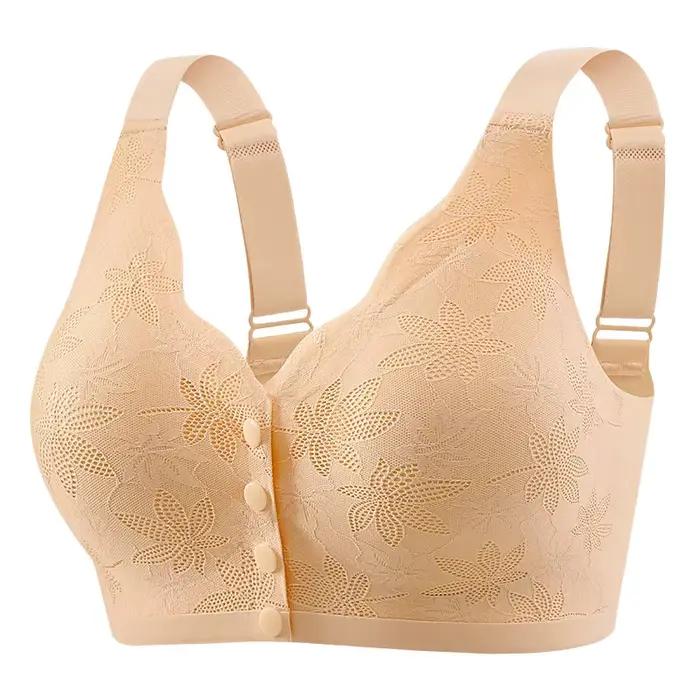 Soutien-gorge imprimé tendance à ouverture frontale avec boucle