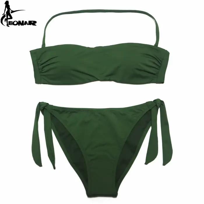 EONAR Bandeau Bikinis femmes Maillot De Bain Push Up brésilien Bikini ensemble maillots De Bain femme maillots De Bain natation