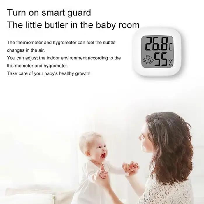 Thermomètre et hygromètre numérique LCD pour intérieur, capteur électronique de température et d'humidité, Station météo pour maison