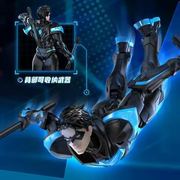Nouvelle figurine articulée Blokees Heroes Anime Character Transcendent Edition Nightwing, modèle de jouet à assembler, cadeau d'anniversaire pour enfants, poupée anime