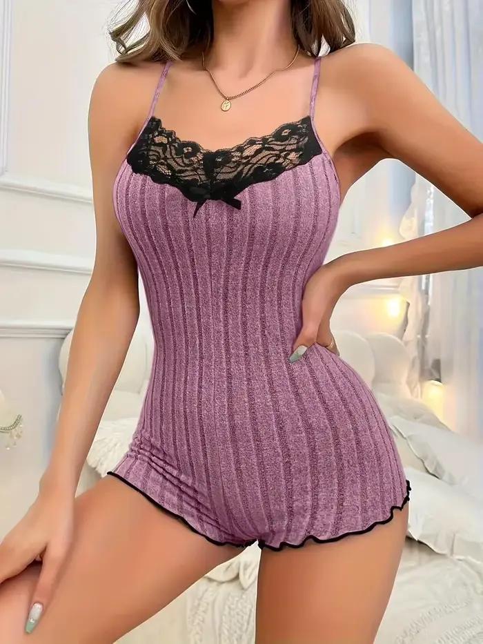 Pyjama Design brodé papillon au dos pour femmes