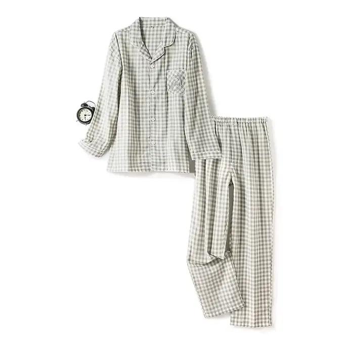 Ensemble de pyjama en coton pour femmes et hommes