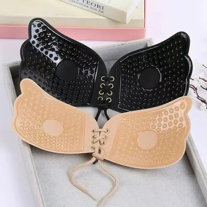 Femmes sans couture auto-adhésif mouche soutien-gorge sans bretelles Push Up