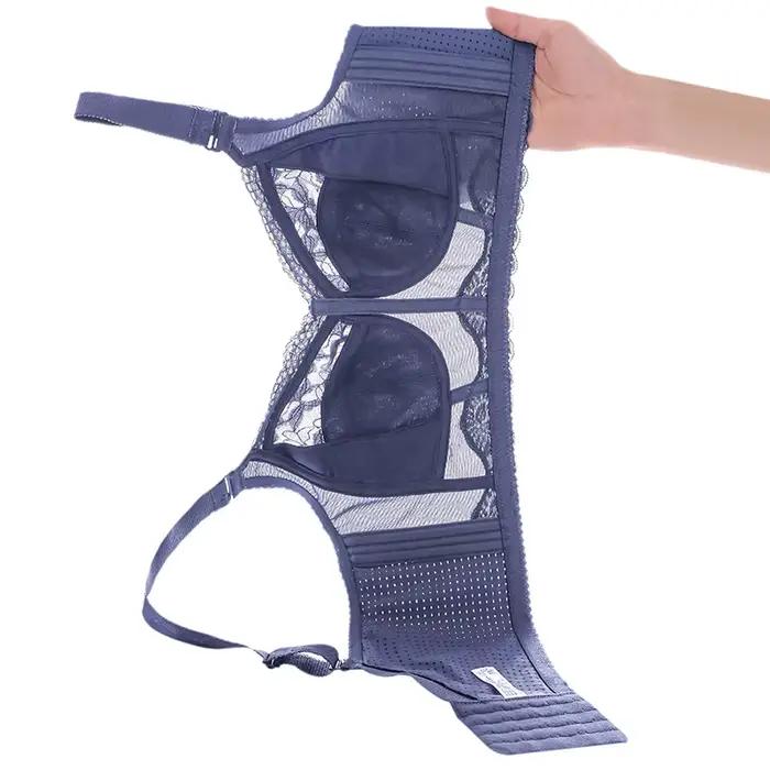 Soutien-gorge de levage et de soutien sans fil pour femmes grande taille anti-affaissement réglable amincissant confort polyester nylon toutes les occasions femmes