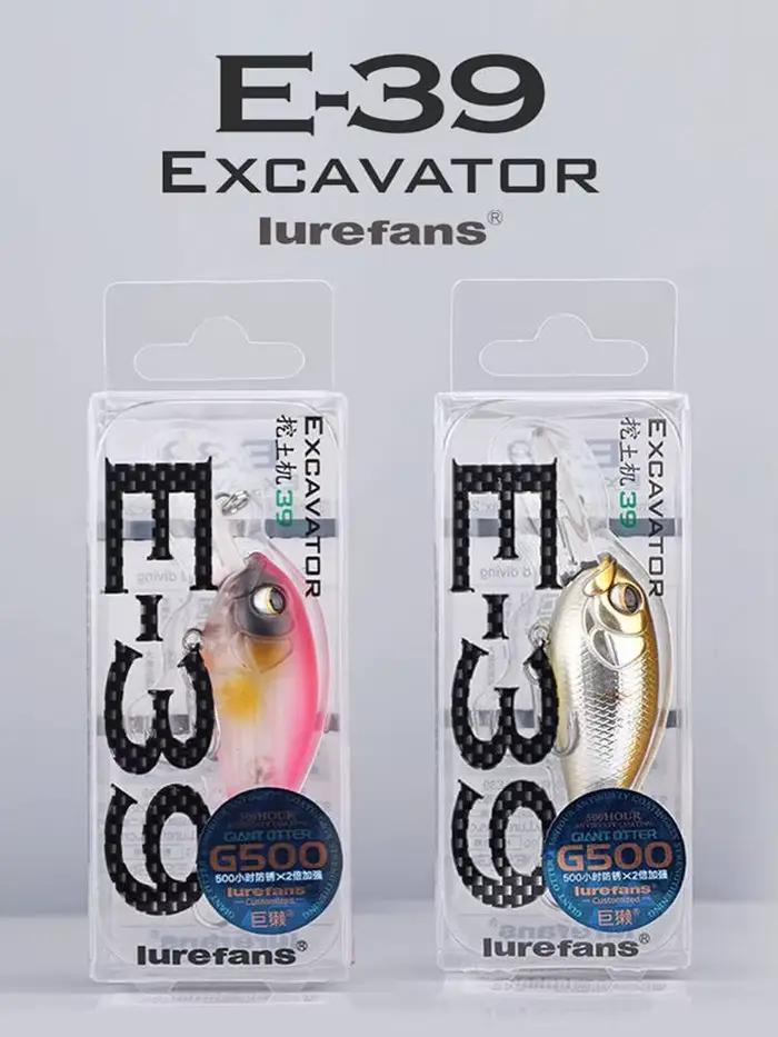 2025 nouveau Lurefans E-39 flottant manivelle appât méné leurre de pêche 39mm/4.8g profondeur 1.5-2.5m artificiel Wobbler bar de mer appât dur
