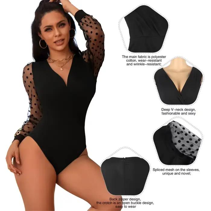 Comeondear Teddy Lingerie Body String Sexy à Col en V