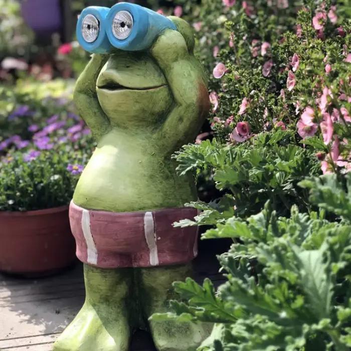 Veilleuse de défense de grenouille, extérieur, détection intelligente, lumières solaires, jardin intensifié, artisanat pratique exquis, ornements