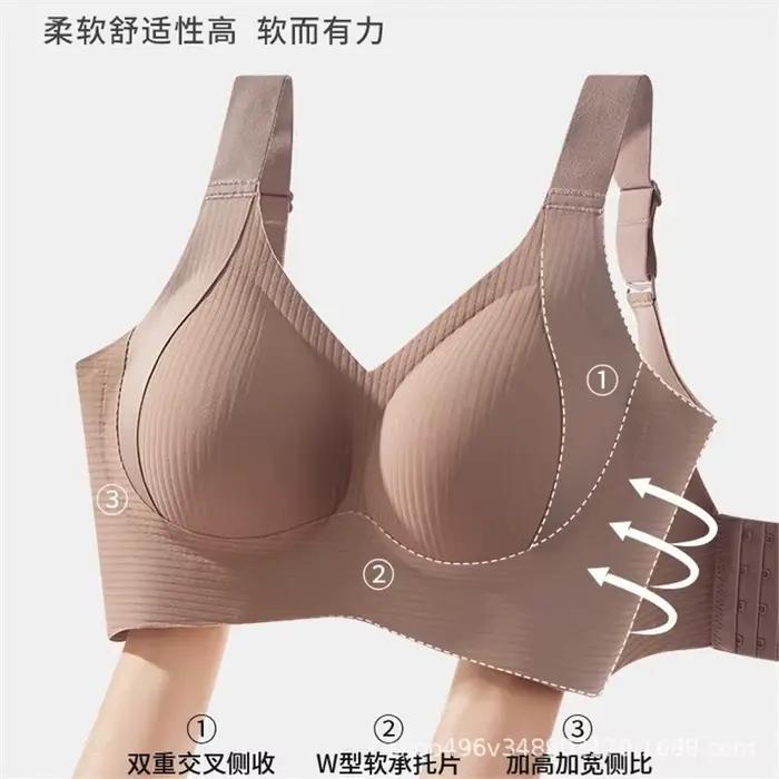 Soutien-gorge minimisant grande taille couvrance complète anti-affaissement lissage latéral sans armatures confort bande large respirant usage quotidien pour femmes grandes tailles