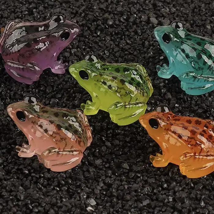 30 pièces Nouveau produit Micro paysage créatif Veilleuse grenouille crapaud Accessoires de décoration paysagère Petits ornements