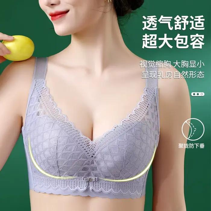 Soutien-gorge en dentelle grande taille Push Up pour femmes Sexy femme grand haut