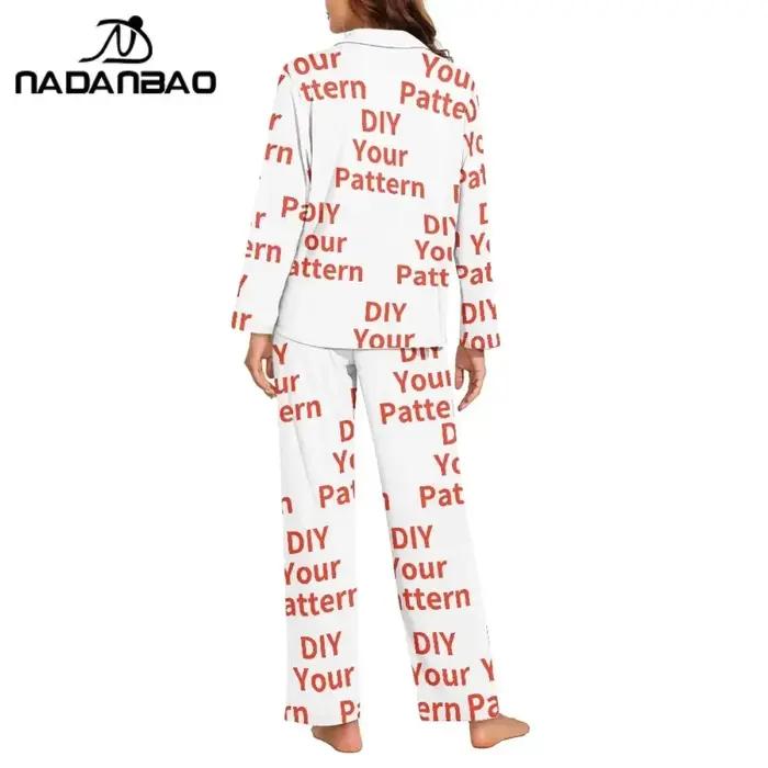 Ensemble de pyjamas à boutons personnalisés pour femmes