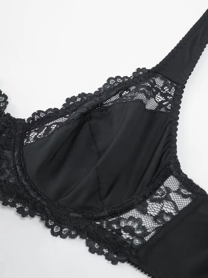 Soutiens-gorge en dentelle pour femmes, lingerie élégante et sexy, avec armatures de soutien, grandes tailles