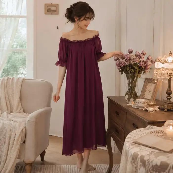 Robe de nuit transparente à épaules dénudées pour femme, col en V, dentelle, pois, mini, courte, pour la maison, romantique, été, luxe