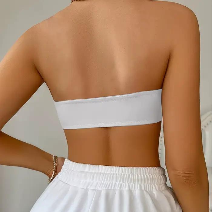 Soutien-gorge sans bretelles sans fil pour femme, antidérapant, à boucle frontale, sexy, dos nu, en nylon, confortable et respirant
