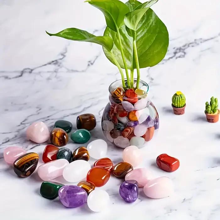 Gravier aux couleurs vives - naturellement poli, adapté aux pots de fleurs, aquariums, etc. |   Idéal pour les amphibiens et les reptiles