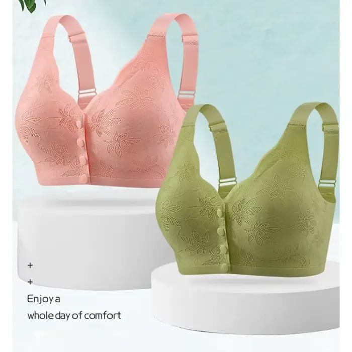 Soutien-gorge imprimé tendance à ouverture frontale avec boucle