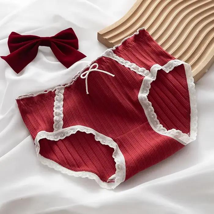 Culotte en coton femme caleçon mode nœud