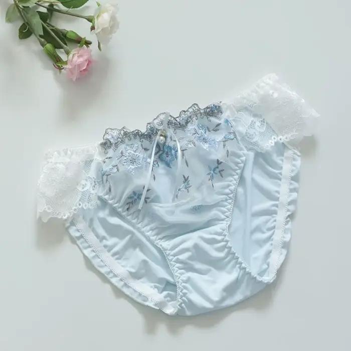 Culottes en dentelle pour femme avec nœud