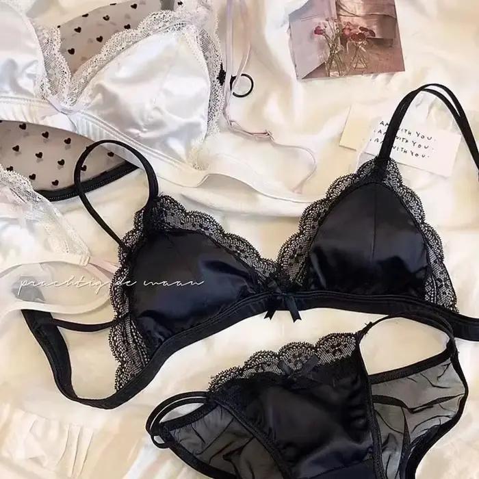 Ensemble de soutien-gorge respirant en dentelle pour fille