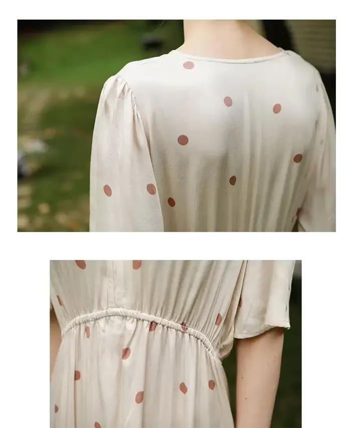 Robe de nuit longue en viscose pour femme