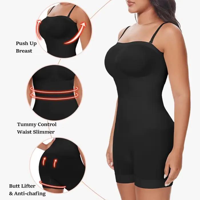 Body sans bretelles, épaules dénudées
