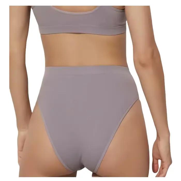 1Pc taille haute culottes femmes slips sans couture coupe