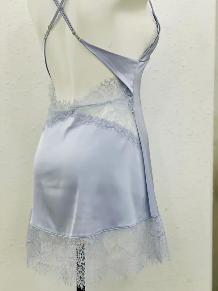 Chemise de nuit sexy en dentelle pour femmes