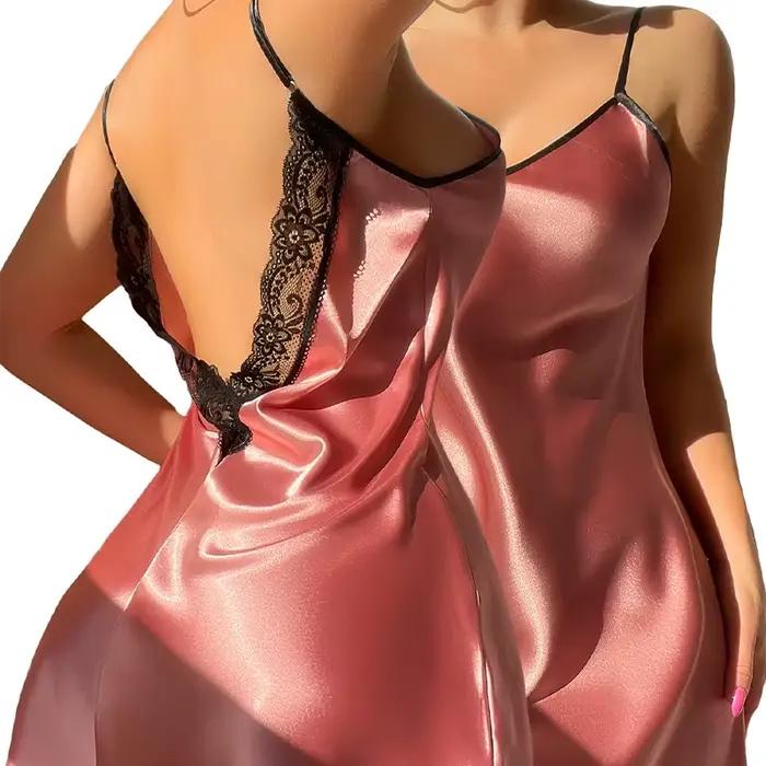 Chemise de nuit Sexy en dentelle pour femmes