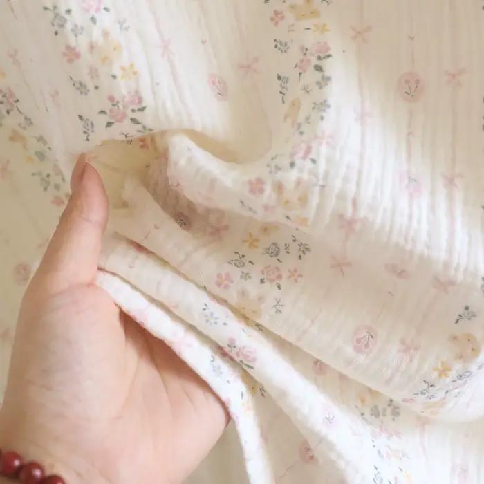 Chemise de nuit en coton fin style campagnard imprimé mignon pour femmes nuits d'été confortables et élégantes