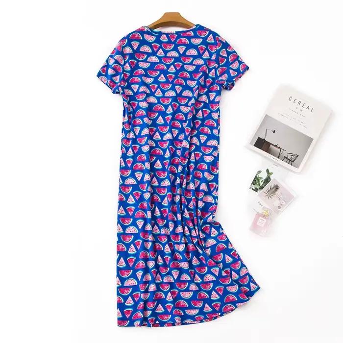 Chemise de nuit en coton pour femmes