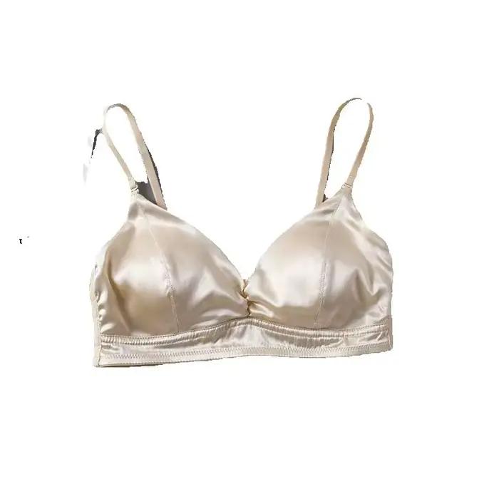 Soutien-gorge en soie véritable pour femmes