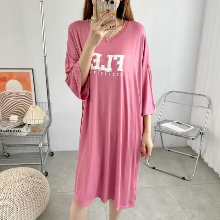 Chemises de nuit en coton pour femmes