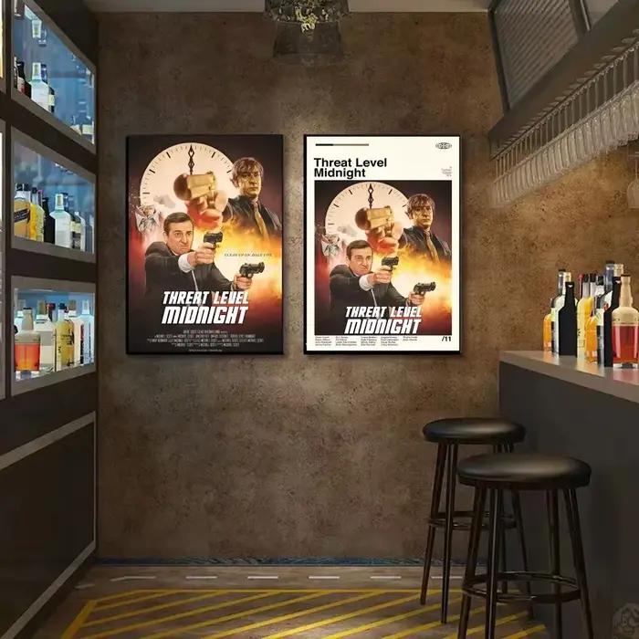 Affiche de film Midnight The Office, Michael Scott, peinture sur toile, image classique pour salon, décoration d'intérieur, niveau de menace